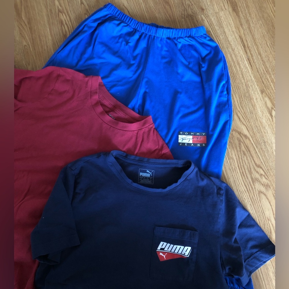 Get 3 Buy 1 - Puma T-shirt Under Armour Men's HeatGear Tommy Jeans pants sport
